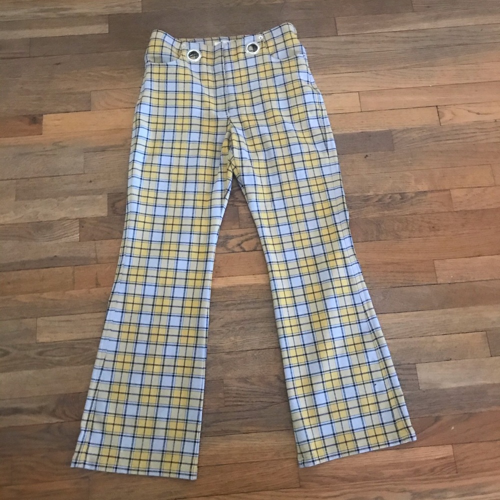 Yellow plaid Morgan pant/Miaou